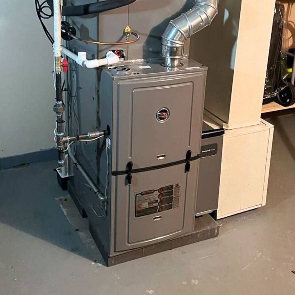 Professional high-efficiency furnace installation in a Chicago home by SD Tech Heating & Cooling